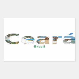 Adesivo Ceará  長方形シール