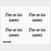 Adesivo cree en tus sueños 長方形シール (シート)