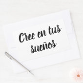 Adesivo cree en tus sueños 長方形シール (封筒)