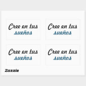 Adesivo cree en tus sueños 長方形シール (シート)