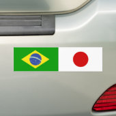 ADESIVO DE CARRO BANDEIRAS BRASIL e JAPÃO バンパーステッカー (車上)