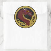 adesivo de dragão  ラウンドシール (バッグ)