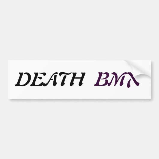 Adesivo Death Bmx バンパーステッカー (正面)