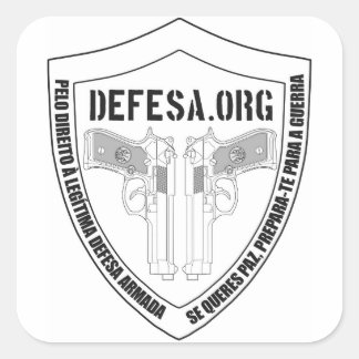 Adesivo DEFESA.ORG Logo スクエアシール