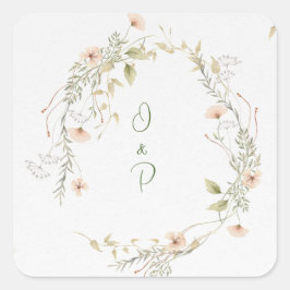 Adesivo Delicated Flowers スクエアシール