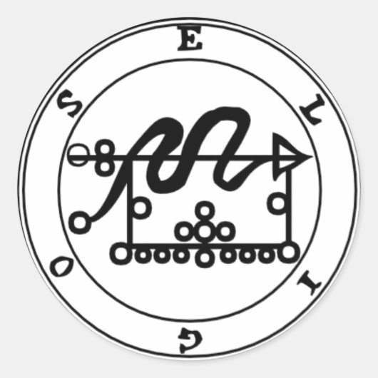 Adesivo Eligos Goétia ラウンドシール (正面)