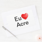 Adesivo eu amo Acre 長方形シール (封筒)