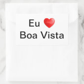 Adesivo eu amo Boa Vista 長方形シール (バッグ)