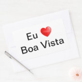 Adesivo eu amo Boa Vista 長方形シール (封筒)