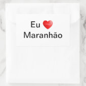 Adesivo eu amo Maranhão 長方形シール (バッグ)