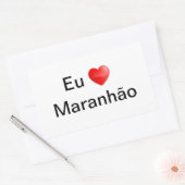 Adesivo eu amo Maranhão 長方形シール (封筒)