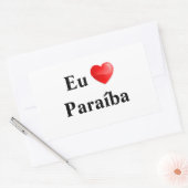 Adesivo eu amo Paraíba 長方形シール (封筒)