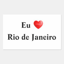 Adesivo eu amo Rio de Janeiro
