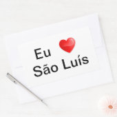 Adesivo Eu amo São Luís 長方形シール (封筒)