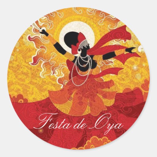 Adesivo Festa de Oya ラウンドシール (正面)