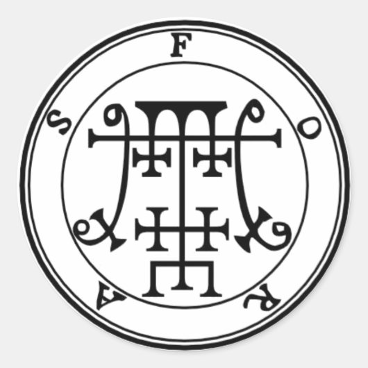 Adesivo Foras Goétia ラウンドシール (正面)