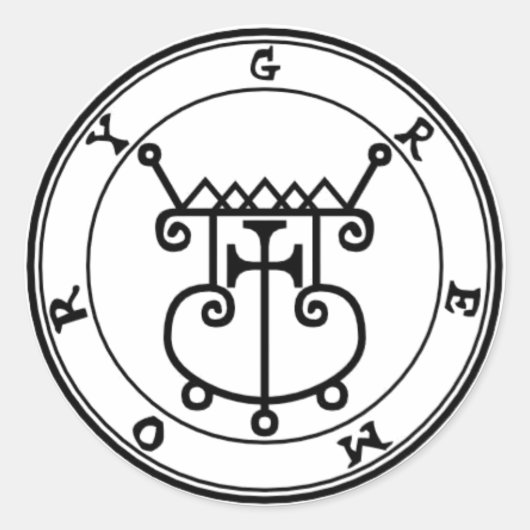Adesivo Gremory Goétia ラウンドシール (正面)