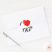 adesivo I Love TKD ラウンドシール (封筒)