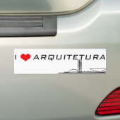 Adesivo I s2 Arquitetura バンパーステッカー (車上)