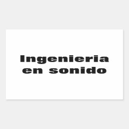 Adesivo ingenieria en sonido 長方形シール