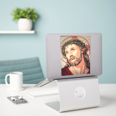 Adesivo Jesús シール (デスク上のノートパソコン)