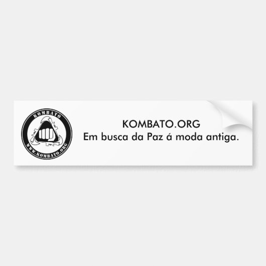 Adesivo Kombato.org バンパーステッカー (正面)