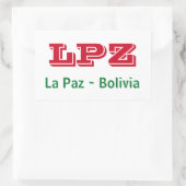 Adesivo La Paz Bolivia 長方形シール (バッグ)