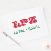 Adesivo La Paz Bolivia 長方形シール (封筒)
