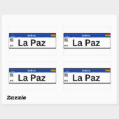 Adesivo La Paz Mercosur 長方形シール (シート)