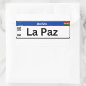 Adesivo La Paz Mercosur 長方形シール (バッグ)