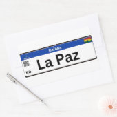 Adesivo La Paz Mercosur 長方形シール (封筒)