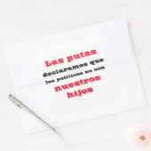 Adesivo  las putas declaramos スクエアシール (封筒)