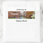 Adesivo lembrança de Alagoas 長方形シール (バッグ)