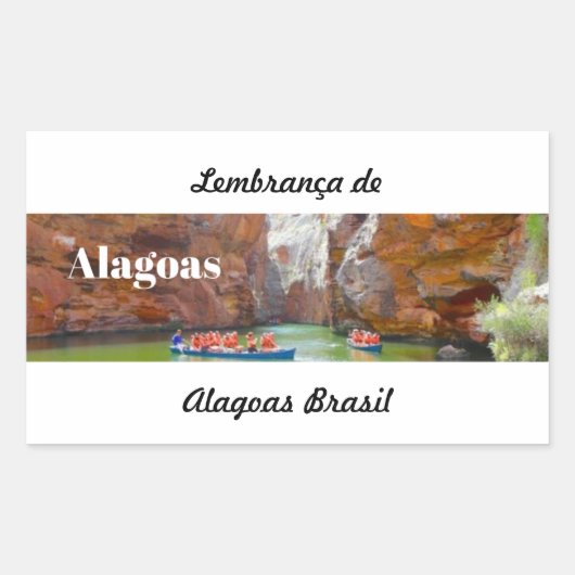 Adesivo lembrança de Alagoas 長方形シール (正面)