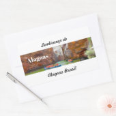 Adesivo lembrança de Alagoas 長方形シール (封筒)