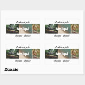 Adesivo lembrança de Amapá 長方形シール (シート)