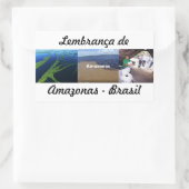 Adesivo lembrança de Amazonas 長方形シール (バッグ)
