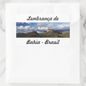 Adesivo lembrança de Bahia 長方形シール (バッグ)