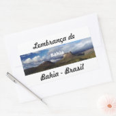Adesivo lembrança de Bahia 長方形シール (封筒)