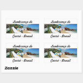 Adesivo lembrança de Ceará 長方形シール (シート)