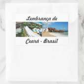 Adesivo lembrança de Ceará 長方形シール (バッグ)