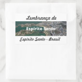 Adesivo lembrança de Espírito Santo 長方形シール (バッグ)