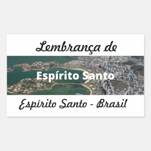 Adesivo lembrança de Espírito Santo 長方形シール (正面)