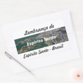 Adesivo lembrança de Espírito Santo 長方形シール (封筒)