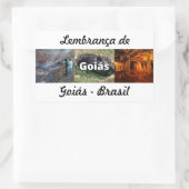 Adesivo lembrança de Goiás 長方形シール (バッグ)