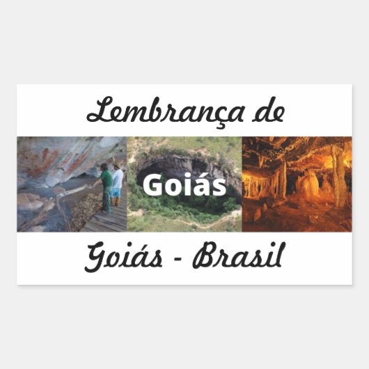 Adesivo lembrança de Goiás 長方形シール (正面)