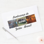 Adesivo lembrança de Goiás 長方形シール (封筒)