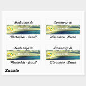 Adesivo lembrança de Maranhão 長方形シール (シート)