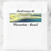 Adesivo lembrança de Maranhão 長方形シール (バッグ)