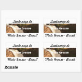 Adesivo lembrança de Mato Grosso 長方形シール (シート)